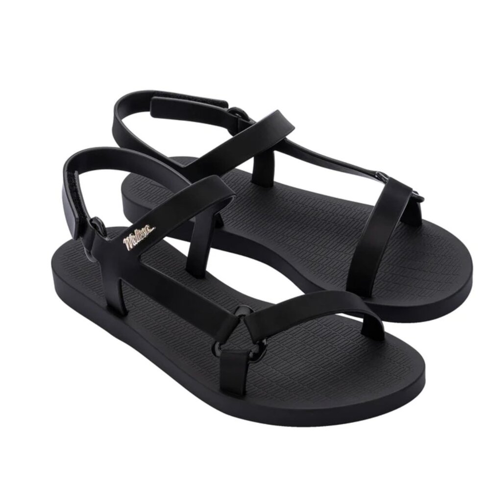 Melissa Sun Downtown Jelly Black Beach Sandals size 7